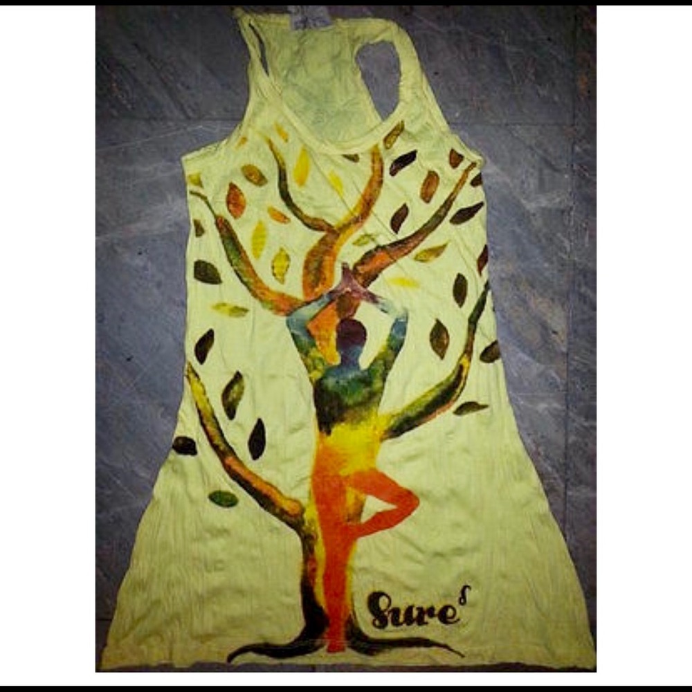 NEW FROM THAILAND 100 COTTON SZ S OM TREE DRESS